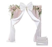 KFXYSM DecoracióN De Lazo Grande,Lazo Gigante Arco Gigante Blanco For Decoración De Bodas, Fiestas Cumpleaños Y Fondos Fotografía. Diseño Elegante En Tela(A2)