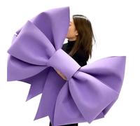 KFXYSM DecoracióN De Lazo Grande,Lazo Gigante Kit De Decoración Pared con Lazo Gigante (DIY), Papel Esponja 3 Mm, Precortado, Fácil Montar, For Bodas, Navidad Y Restaurantes(Purple,50cm DIY Material)