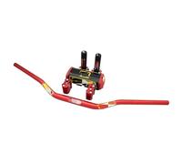 KFXYSM Manillar Moto, Manillar de Motocicleta Adaptador de empuñaduras for Manillar de Motocicleta Pro, Manillar CNC de 1 1/8 "y 28MM(Red Set)
