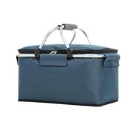 KFXYSM Mochila Delivery,Bolsa Termica Pizzas Cesta De Pícnic Al Aire Libre Súper Grande, Caja Enfriadora, Bolsa con Aislamiento Térmico, Marco Aluminio Plegable(Blue)
