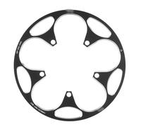 KFXYSM Plato Bicicleta,Monoplato MTB Juego de bielas for Bicicleta Carretera 130BCD 50T-54T 56T-60T, Placa Protectora aleación Aluminio, piñón Disco único, Cubierta Resistente(56T-60T,Black Disc)