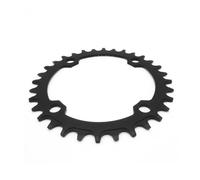 KFXYSM Plato Bicicleta,Monoplato MTB Plato 104BCD 32T, Plato Estrecho y Ancho for Bicicleta de montaña MTB, Piezas Placa Dentada Juego bielas 34T 36T 38T(Round,34T_Blue_104MM)