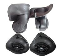 KFXYSM Ruedas Maleta 1 Pares de reemplazo Llantas Equipaje Suitcases Reparación Carro Caucho Rueda Resistente(Grey Large)