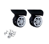 KFXYSM Ruedas Maleta Silenciosas 2 Pares de Ruedas for Maletas con A09 A57, silenciosas, giratorias a Izquierda y Derecha, Bricolaje, Piezas Repuesto(Blue)