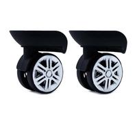 KFXYSM Ruedas Maleta Silenciosas 2 Pares de Ruedas for Maletas con A09 A57, silenciosas, giratorias a Izquierda y Derecha, Bricolaje, Piezas Repuesto(Brown)