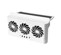 KFZQLRYMX Car Electric Fan Ventilador de refrigeración Solar for radiador de Coche, Ventilador de ventilación de Ventana con alimentación USB, for Todos los Coches. Cool Down(White)
