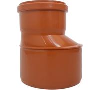 KG reductor DN 250/200 Conector de PVC-U, tubo de transición, reductor de tubos, con sellado, para sistemas de drenaje externos, sellado de goma, aguas residuales, sistema de tubería de conductos