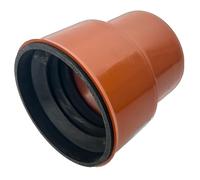 KG transición DN 110 tubo de hierro fundido, conector de PVC-U, conector con sellado, para sistemas de drenaje externos, sello de goma, instalación de aguas residuales, sistema de tubería de conductos