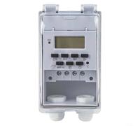 KG316T-F Interruptor programable del contador de tiempo digital, regulador electrónico del tiempo de 220V con la cerradura de la llave de la cubierta transparente, carcasa plástica para el control de