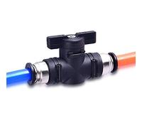 KG7HQRP 10 piezas de interruptor neumático de mano para girar, conector rápido, válvula de mano BUC4 6 8 10 12 mm piezas de maquinaria (color: 10 mm)