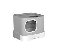 KG7HQRP Caja de arena para gatos totalmente cerrada, desodorante antisalpicaduras, tipo cajón sin arena, sin fugas de orina, fácil de palar, suministros para gatos