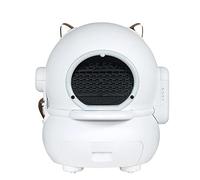 KG7HQRP Desodorante inteligente para gatos, caja de arena automática para gatos, cambio de arena de una tecla, protección de seguridad múltiple, motor silencioso y desodorización