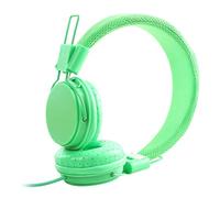 KG7HQRP Ep05 - Auriculares con cable de 3,5 mm con micrófono para teléfono, computadora, PC, juegos, MP3/4, color amarillo/azul (verde)