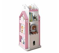 KG7HQRP Estantería de 3 niveles, estantería giratoria de 360°, organizador de almacenamiento de juguetes, estante de almacenamiento multiusos para guardería, sala de juegos, 108 x 46 x 46 cm (43 x 18