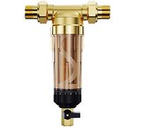KG7HQRP Grifos de filtro de agua para debajo del fregadero, sistema de filtro de sedimentos reutilizable para toda la casa, prefiltro para purificador de agua, sifón 3T/h, lavado a contracorriente