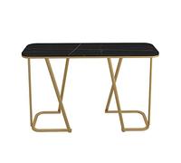 KG7HQRP Mesa de porche de mármol de hierro forjado contra la pared, mesa nórdica moderna, armario de porche simple (color: B) (B)