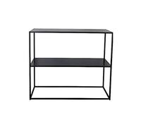 KG7HQRP Nordic - Estantería de pared para porche, de hierro forjado, 23.6 x 9.8 x 23.6 pulgadas
