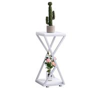 KG7HQRP Nordic - Mesa auxiliar pequeña para sofá, mesa cuadrada creativa, mesita de noche para dormitorio, tres (tamaño: 30 x 30 x 67 cm) (un color 30 x 30 x 81 cm)