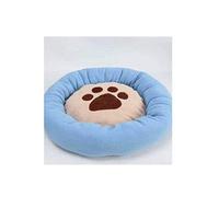 KG7HQRP Pet Craft Supply - Cama redonda para perros - Cama para perros de felpa autocalentable linda y cómoda (tres tamaños) (Color: Azul, tamaño: 50 cm) (60 cm)