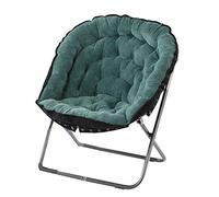 KG7HQRP Renovation House Asiento plegable Hogar Interior Ocio Muebles Taburete Grande Adulto Plegable Luna Silla Sun Desmontable Sofá Perezoso Redondo Portátil Reclinable (Color: Verde Tamaño: 70 * 70