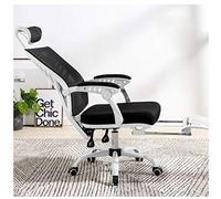 KG7HQRP Renovation House - Silla de computadora para juegos, silla giratoria con respaldo ergonómico, diseño de mariposa, cómoda, reclinable, color blanco