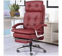 KG7HQRP Renovation House - Silla de oficina reclinable para computadora, silla de estudio en casa, silla de cuero resistente al desgaste, silla de masaje, silla ejecutiva reclinable con un solo clic