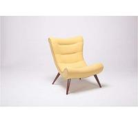 KG7HQRP Renovation House - Sillón reclinable de terciopelo individual con reposapiés, para sala de estar, moderno, minimalista, color amarillo