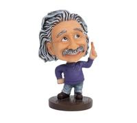 KGADRX Escultura y figuritas de Resina de Einstein, artesanías de celebridades Que sacuden la Cabeza, muñeca, decoración del Coche, decoración del hogar de Dibujos Animados Bonitos de Einstein