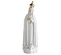 KGADRX Estatua de la Virgen María de Fátima, Rosa Sagrada, figurita de cerámica Coleccionable para el hogar Familiar, decoración de Escritorio, Ornamento, decoración Moderna para el hogar