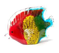 KGADRX Estatuilla de pez Tropical de Cristal, pez de Cristal, artesanía a Mano, Escultura Moderna, Mesa para el hogar, decoración de pecera, Regalo de cumpleaños Creativo de Navidad