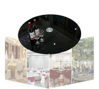 KGAILL Negro Bandeja Giratoria De Vidrio para Mesa De Comedor, Plato Giratorio De Cristal Templado Redondo Centro De Mesa Giratorio para Mesa, Jardín, Hotel, Restaurante(100cm(40inch))