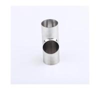 KGBHSCTTIE 304/316 Stainless Steel Short Welded Flat Mouth tee Pipe Fittings Inside and Outside Mirror Polished Equal Diameter T-Shaped tee(SS316,2")
