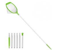 KGC Recogedor de Piscina con Mango Ajustable 69-143 cm - Malla Ultrafina para Piscinas, estanques, para jacuzzis, Jardines, para Bestway, Piscinas Infantiles y spas - Verde
