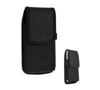 KGDUYC 1 Pieza Funda para Cinturón Compatible, Funda Movil Cinturon con iPhone 11, 12, 13, 14, 15 / Pro, Porta Vertical y Horizontal, de Nylon Impermeable, con Mosquetón y Portabolígrafos, Negra