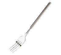 KGDUYC 1 Pieza Tenedor Retráctil de Acero Inoxidable - Tenedor Extensible Telescópico 63 cm Largo Extensible Cena Fruta para Tostar Barbacoa Cena Fruta Postre