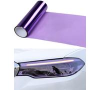 KGDUYC 1 rotolo di pellicola per fari, lámina tintada para faros traseros de coche, lámina protectora púrpura,recortable, autoadhesiva faros, lámina de vinilo tintada,faros antiniebla (color púrpura)