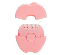 KGDUYC 1 x Cortapelos 2 en 1 en forma de manzana,cortapelos de puntas abiertas,peine cortapelos manual para señoras,recortadora con peine de púas para recortar y peinar el cabello fino grueso