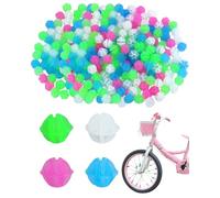KGDUYC 108pcs Decoraciones de Cuentas de Radios de Bicicleta de Colores, de Radios Reflectantes de Bicicleta para Niños, Tipo Bola Luminosa Deslizante, Perlas de Rueda Bicicleta Accesorios