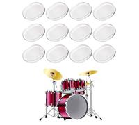 KGDUYC 16 Pcs Almohadilla de Tambor de Silicona,maxin amortiguador de tambor almohadilla de goma almohadilla de silenciador para control de sonido de tambor
