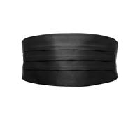 KGDUYC 1pcs ají de satin Negro para Hombre, fajín para Esmoquin, Camisa de Traje de FRAC, Banda Ajustable, cummerbund, Cinturón de caballero