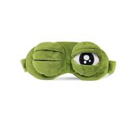 KGDUYC 1pcs Antifaz para dormir de rana Loca, Cubre Ojos de rana para el sueño, Antifaz para dormir divertido, Máscara de Ojo de Rana, Cubreojos temático de rana, Ajustable, Poliéster, Diseño rana