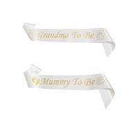 KGDUYC 2 cinturones para papá y mamá, para futuros padres, tirantes, juego de cinturones para anunciar el sexo del bebé, decoración para baby shower