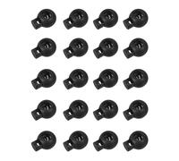 KGDUYC 20 Pcs Restrictores de línea de un solo agujero de hasta 5 mm de diámetro, Clips de línea de un solo agujero de plástico,Chaquetas, Chándales, Mochilas, Restrictores de línea de goma