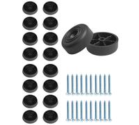 KGDUYC 20 piezas pies para muebles,pies redondos antideslizantes,almohadillas antideslizantes,pies para armarios,pies de plástico para muebles,pies de sofá con 20 clavos para armarios,sofás,sillas