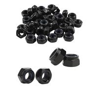 KGDUYC 25 Piezas Tuercas Hexagonales M8,Tuercas de Seguridad Acero Inoxidable A2 Negro Rosca Métrica Tuercas Autoblocantes para Tornillos,Pernos y Varillas Roscadas
