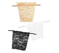 KGDUYC 3 pcs Encaje para Mujer con Clip en Mock Camisole,Chalecos interiores para mujer,Sujetador insertado superposición Panel de Moda Chaleco,Chaleco con Panel superpuesto,Camisola simulada con Clip