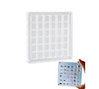 KGDUYC 36 compartimentos Caja de exhibición magnética de acrílico con conchas marinas, caja de almacenamiento transparente de conchas marinas, organizador de exhibición de conchas marinas