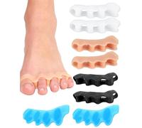 KGDUYC 4 Pares Separadores de Dedos de Los Pies,Separador Dedos Pie Silicona,toe spacer，Separador Dedos Pie Juanete Toe Spacer, Ajuste Ballet Yoga Atletas Hombre y Mujer para Todos los Pies