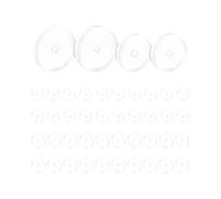 KGDUYC 40 unidades de discos de silicona para piercings de carne silvestre, discos queloides de silicona para piercings, estabilización de pendientes de espalda, sujeción óptima de - 7 mm/9 mm