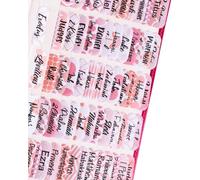 KGDUYC 5 hojas Pestañas de la Biblia para mujeres, biblia rosa,suministros de diario de la Biblia, pestañas para estudiar el Antiguo y Nuevo Testamento con pestañas laminadas en blanco (rosa)